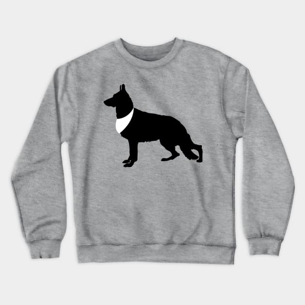 German Shepherd Dog Pattern Tan Crewneck Sweatshirt by JessDesigns